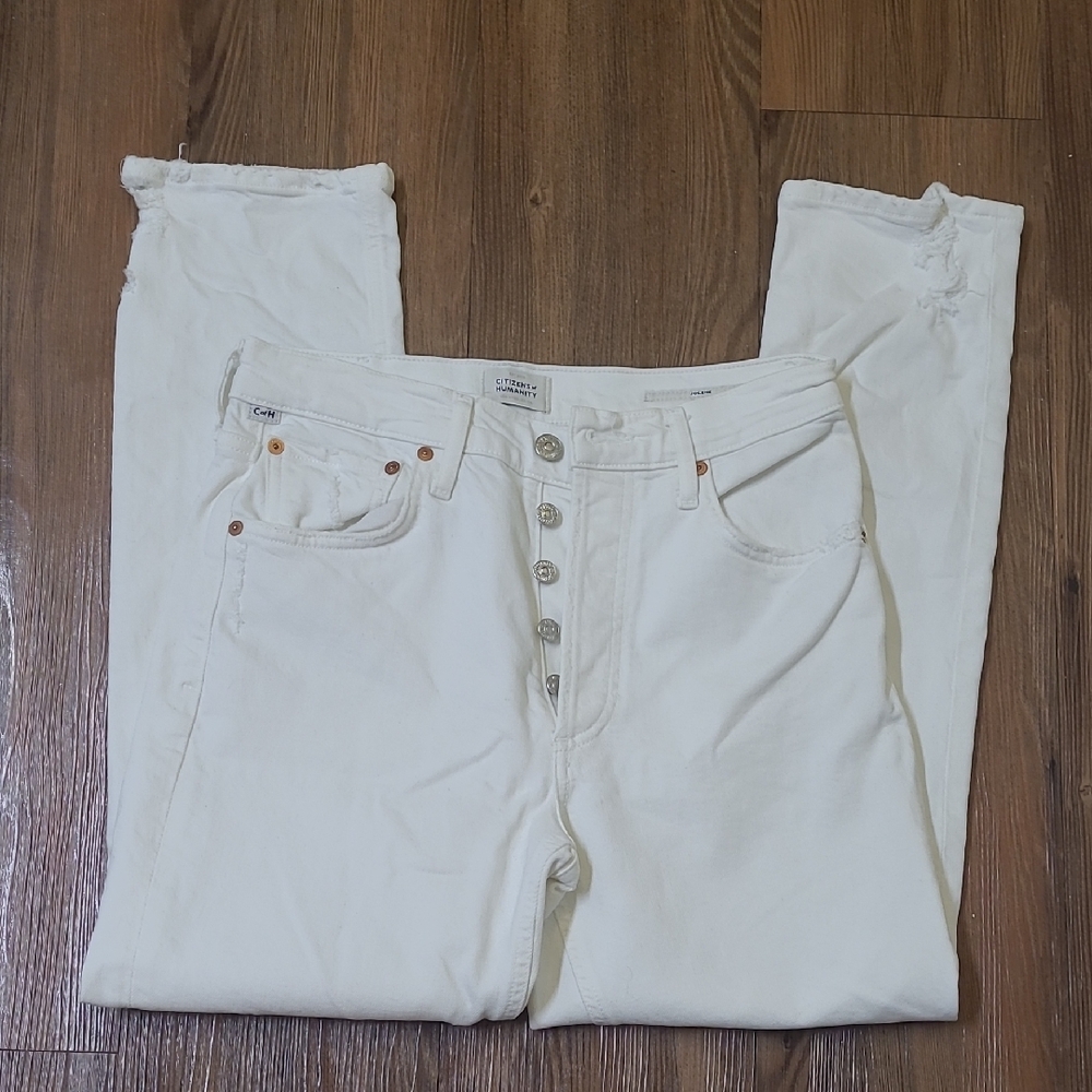 Citizens Of Humanity White Skinny Jeans used good condition for women zise26.